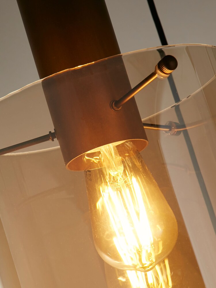 Searchlight Brown Savannah 3 Light Multi-Drop Pendant Ceiling Light - Image 4 of 4