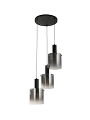 Searchlight Black Savannah 3 Light Multi-Drop Pendant Ceiling Light - Image 3 of 4