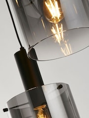 Searchlight Black Savannah 3 Light Multi-Drop Pendant Ceiling Light - Image 4 of 4