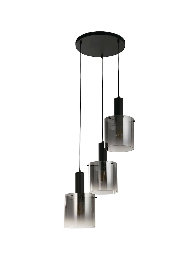 Searchlight Black Savannah 3 Light Multi-Drop Pendant Ceiling Light - Image 5 of 5