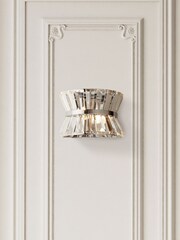 Searchlight Chrome Hourglass 2 Light Wall Light - Image 1 of 4