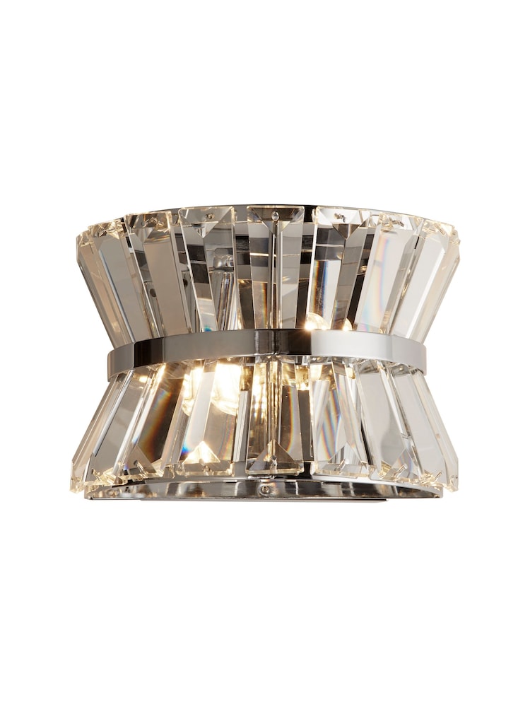 Searchlight Chrome Hourglass 2 Light Wall Light - Image 2 of 4