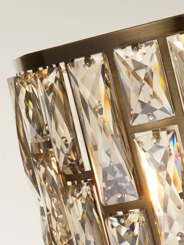 Searchlight Antique Brass Luxe Floor Lamp - Image 4 of 4