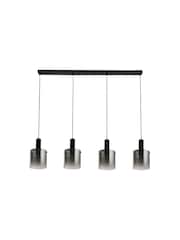 Searchlight Black Savannah 4 Light Bar Pendant Ceiling Light - Image 3 of 4