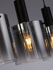 Searchlight Black Savannah 4 Light Bar Pendant Ceiling Light - Image 4 of 4