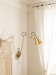 Searchlight Brass Evia Swing Arm Wall Light - Image 1 of 4