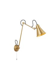Searchlight Brass Evia Swing Arm Wall Light - Image 2 of 4