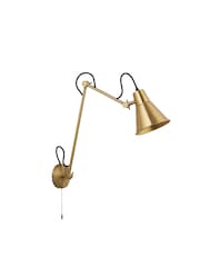 Searchlight Brass Evia Swing Arm Wall Light - Image 3 of 4