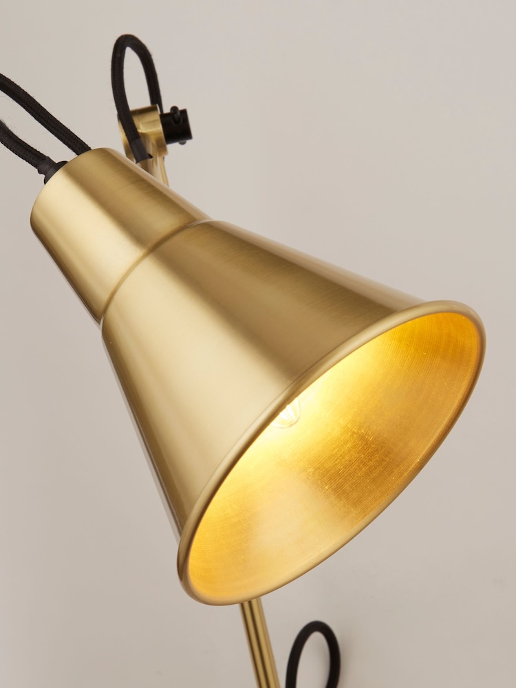 Searchlight Brass Evia Swing Arm Wall Light - Image 4 of 4