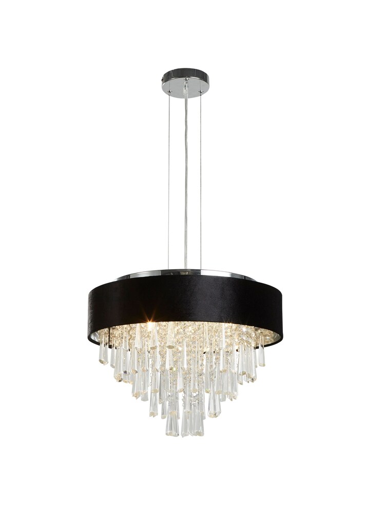 Searchlight Silver Nouveau 5 Light Semi Flush Ceiling Light - Image 2 of 4 Searchlight Silver Nouveau 5 Light Semi Flush Ceiling Light - Image 2 of 4
