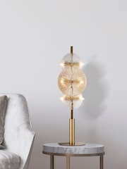 Searchlight Brass Kaleidoscope 6 Light Table Lamp - Image 2 of 5