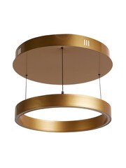 Searchlight Gold Stella Gesture Control Round Pendant Ceiling Light - Image 3 of 4