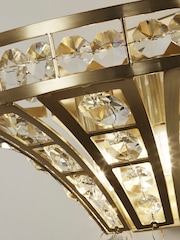 Searchlight Satin Brass Casandra 2 Light Wall Light - Image 4 of 4