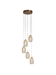 Searchlight Bronze Aspire 5 Light Pendant Ceiling Light - Image 2 of 4