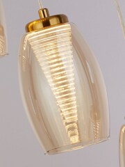 Searchlight Bronze Aspire 5 Light Pendant Ceiling Light - Image 4 of 4