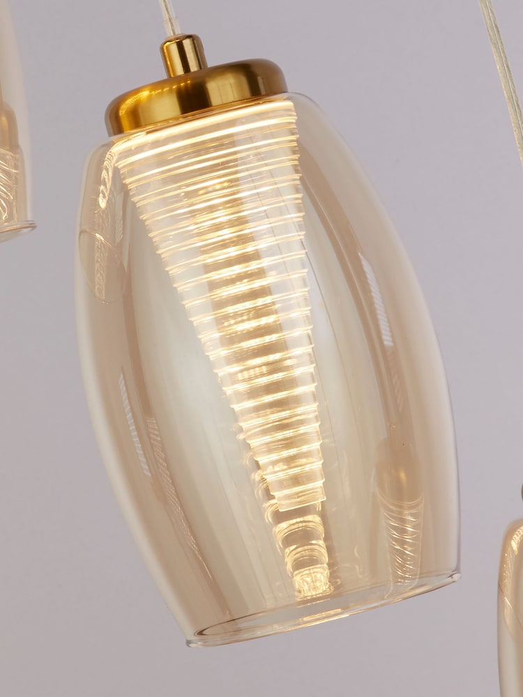 Searchlight Bronze Aspire 5 Light Pendant Ceiling Light - Image 4 of 4