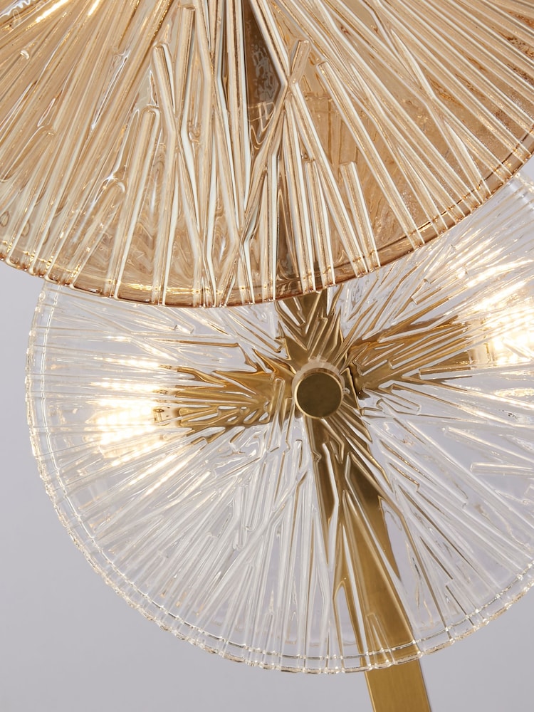 Searchlight Brass Kaleidoscope 6 Light Floor Lamp - Image 4 of 4