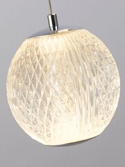 Searchlight Silver Jewel 5 Light Multi-Drop Pendant Ceiling Light - Image 4 of 4