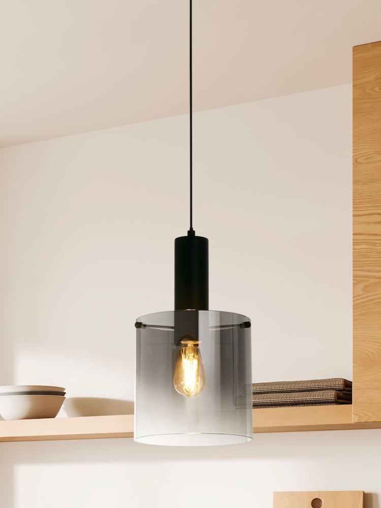 Searchlight Black Savannah Pendant Ceiling Light - Image 1 of 4