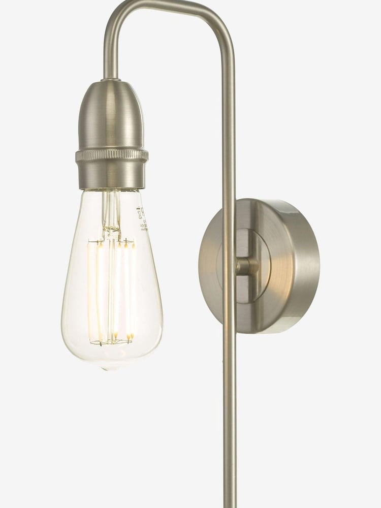 Dar Lighting Chrome Kiefer Wall Light - Image 1 of 3
