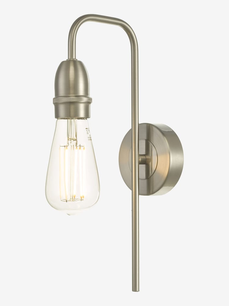 Dar Lighting Chrome Kiefer Wall Light - Image 2 of 2 Dar Lighting Chrome Kiefer Wall Light - Image 2 of 2