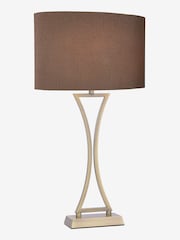 Dar Lighting Brass Oporto Wavy Table Lamp - Image 2 of 4