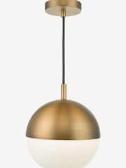 Dar Lighting Brass Andre Pendant Ceiling Light - Image 1 of 3
