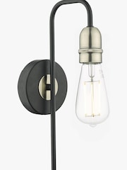 Dar Lighting Black Kiefer Wall Light - Image 1 of 3