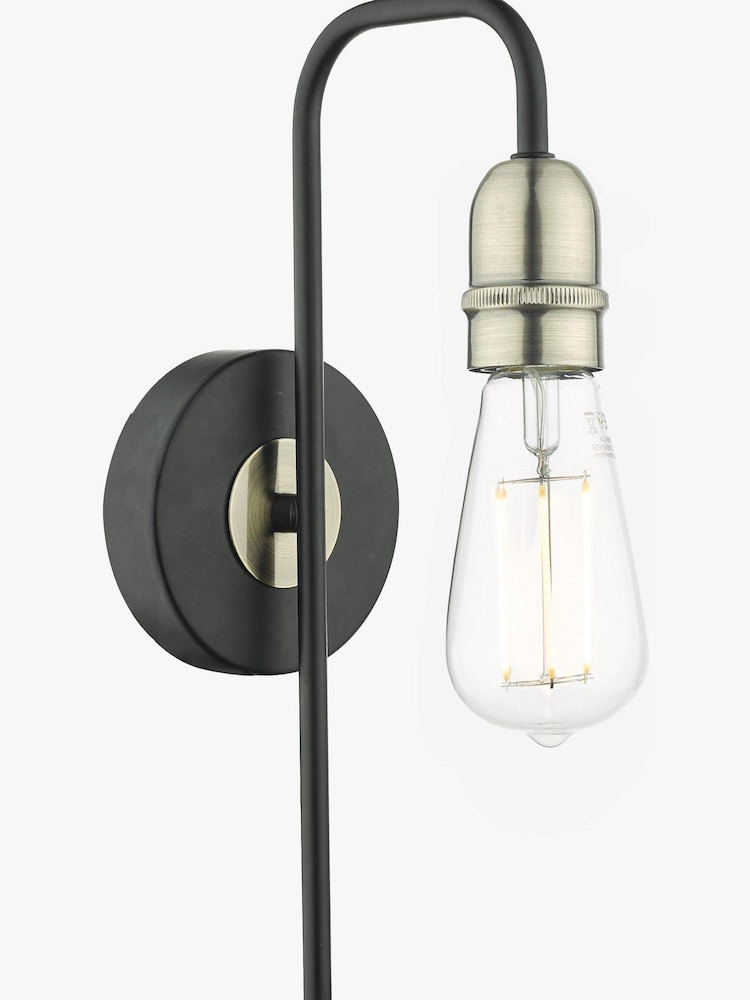 Dar Lighting Black Kiefer Wall Light - Image 1 of 3