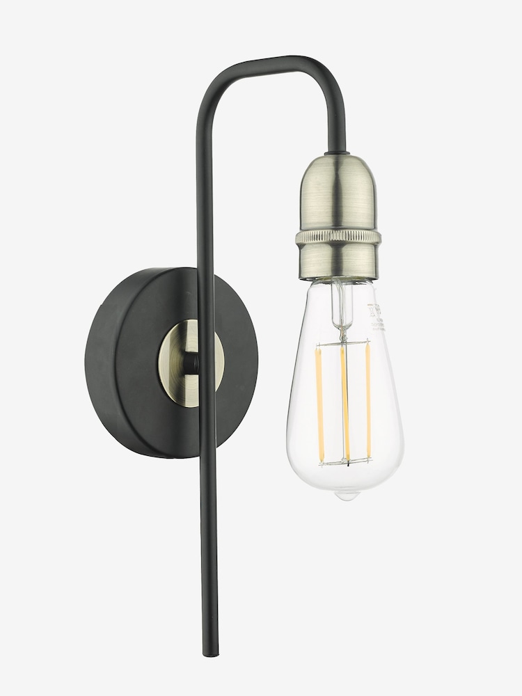Dar Lighting Black Kiefer Wall Light - Image 2 of 3