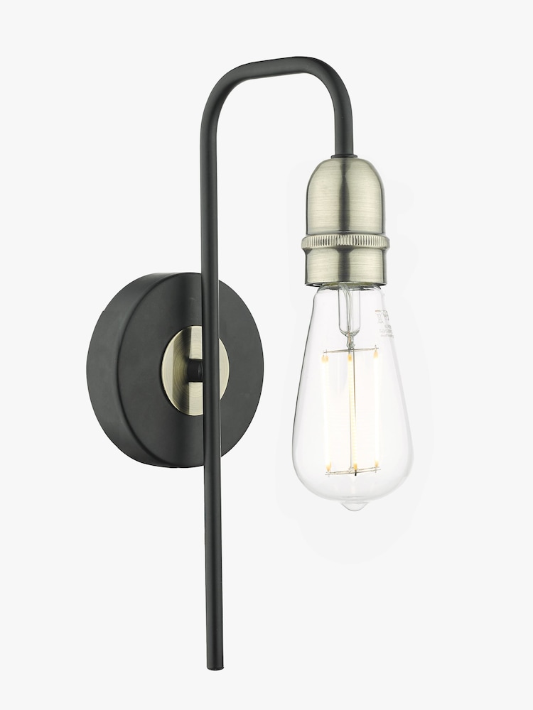 Dar Lighting Black Kiefer Wall Light - Image 3 of 3