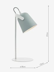 Dar Lighting Grey Effie Table Lamp - Image 3 of 3