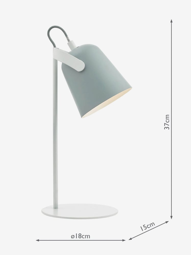 Dar Lighting Grey Effie Table Lamp - Image 3 of 3