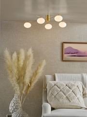 Dar Lighting Gold Jasper 5 Light Semi Flush Ceiling Light - Image 4 of 4