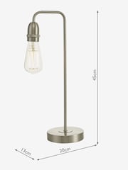 Dar Lighting Chrome Kiefer Table Lamp - Image 3 of 3