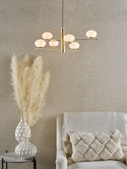 Dar Lighting Gold Jasper 6 Light Pendant Ceiling Light - Image 1 of 5