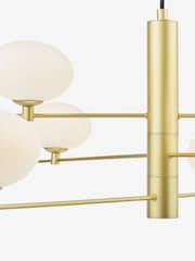 Dar Lighting Gold Jasper 6 Light Pendant Ceiling Light - Image 4 of 5
