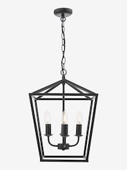 Dar Lighting Black Fionn 4 Light Pendant Ceiling Light - Image 2 of 5
