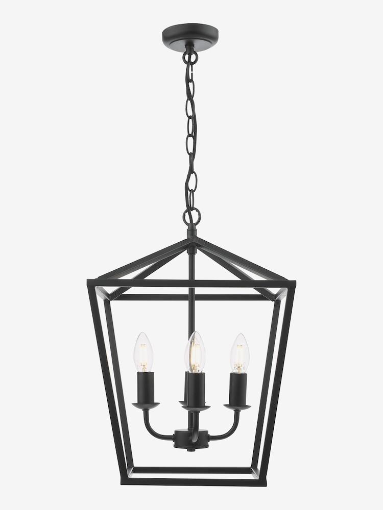 Dar Lighting Black Fionn 4 Light Pendant Ceiling Light - Image 2 of 5