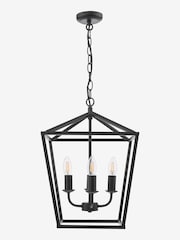 Dar Lighting Black Fionn 4 Light Pendant Ceiling Light - Image 3 of 5