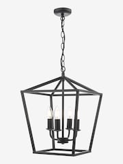 Dar Lighting Black Fionn 4 Light Pendant Ceiling Light - Image 4 of 5