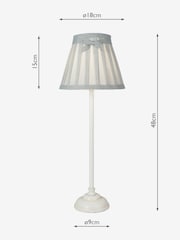 Dar Lighting White Grace Table Lamp - Image 1 of 2