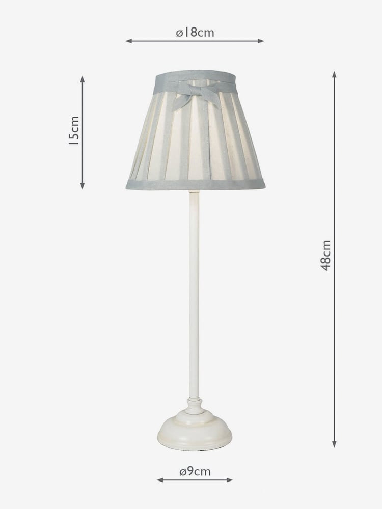 Dar Lighting White Grace Table Lamp - Image 1 of 2