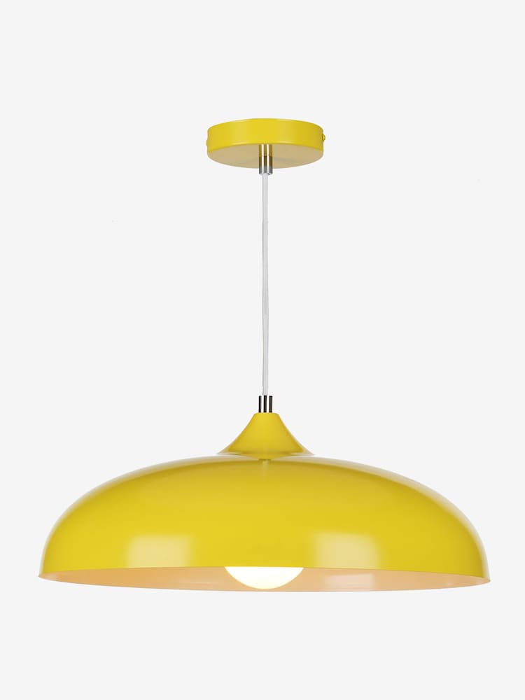 Dar Lighting Yellow Kaelan Pendant Ceiling Light - Image 2 of 3