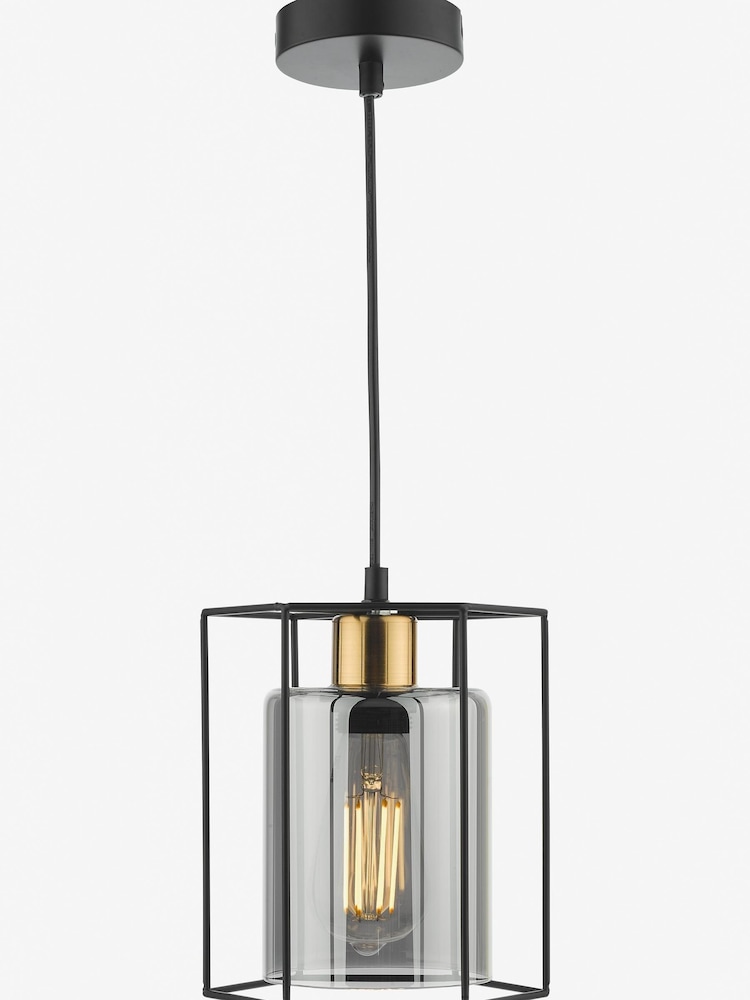 Dar Lighting Black Tatum Pendant Ceiling Light - Image 1 of 5