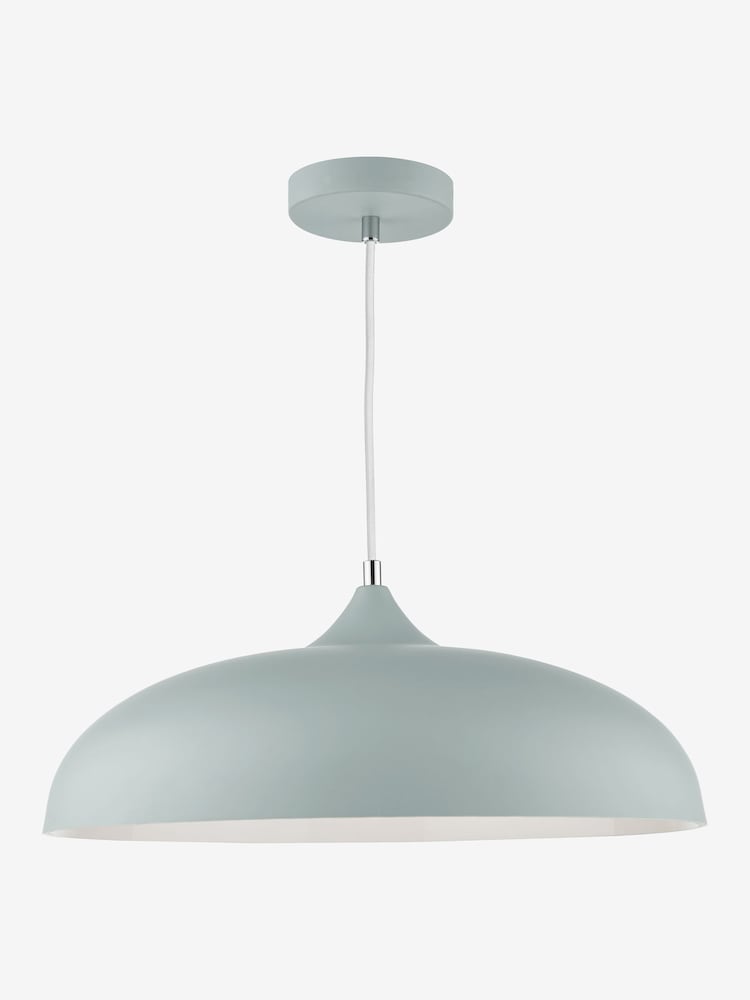 Dar Lighting Grey Kaelan 1 Light Pendant Ceiling Light - Image 2 of 2