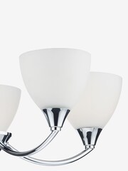 Dar Lighting Chrome Watson 5 Light Semi Flush Ceiling Light - Image 3 of 4