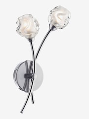 Dar Lighting Chrome Seattle 2 Light Wall Light - Image 2 of 5