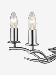 Dar Lighting Chrome Elka 5 Light Pendant Ceiling Light - Image 2 of 4
