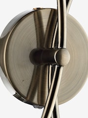 Dar Lighting Brass Seattle 2 Light Wall Light - Image 4 of 4